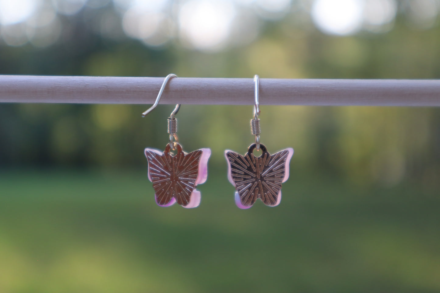 Butterflies-Pink and Purple Spotted