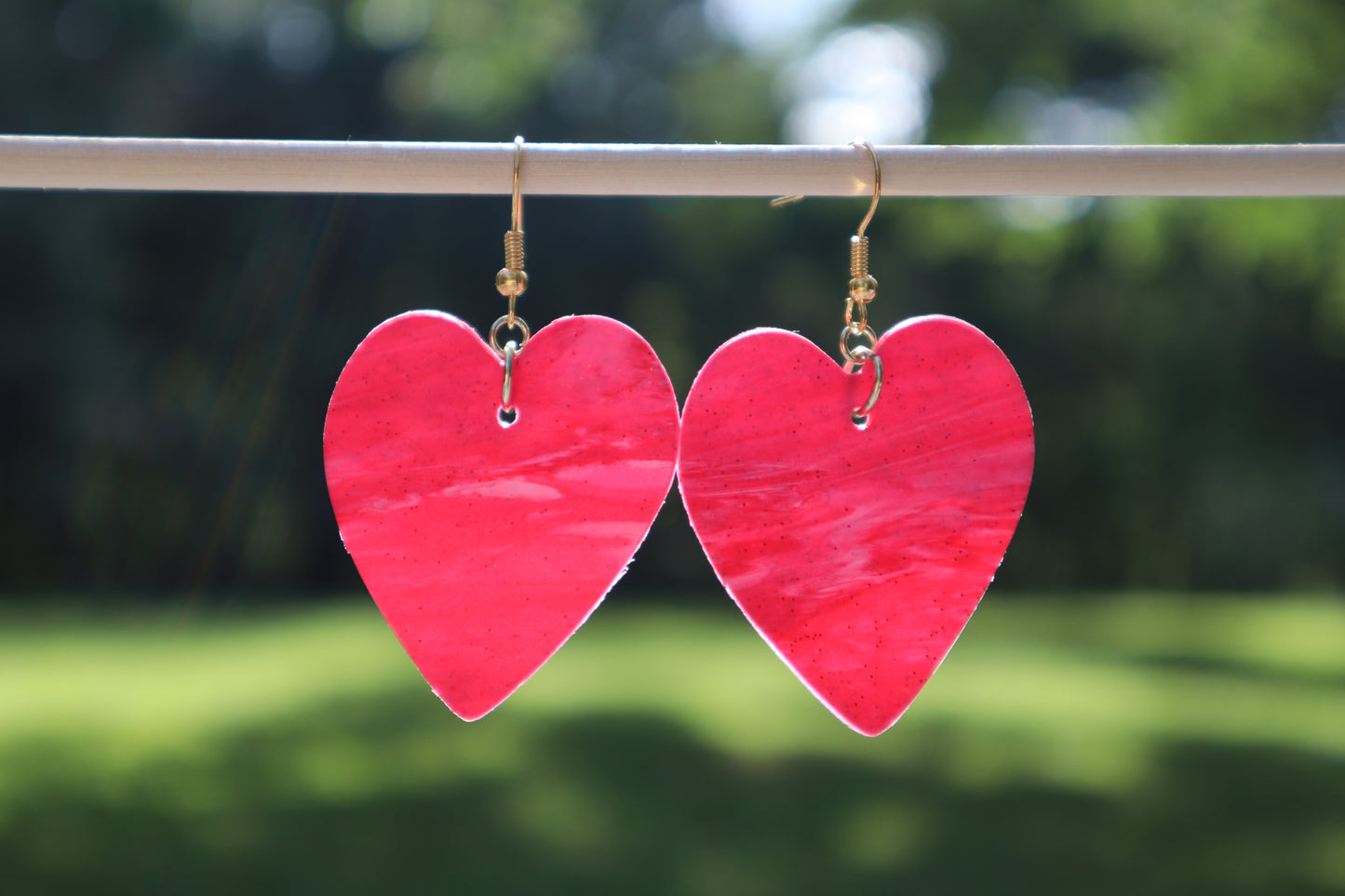 Polymer Clay Pink Hearts