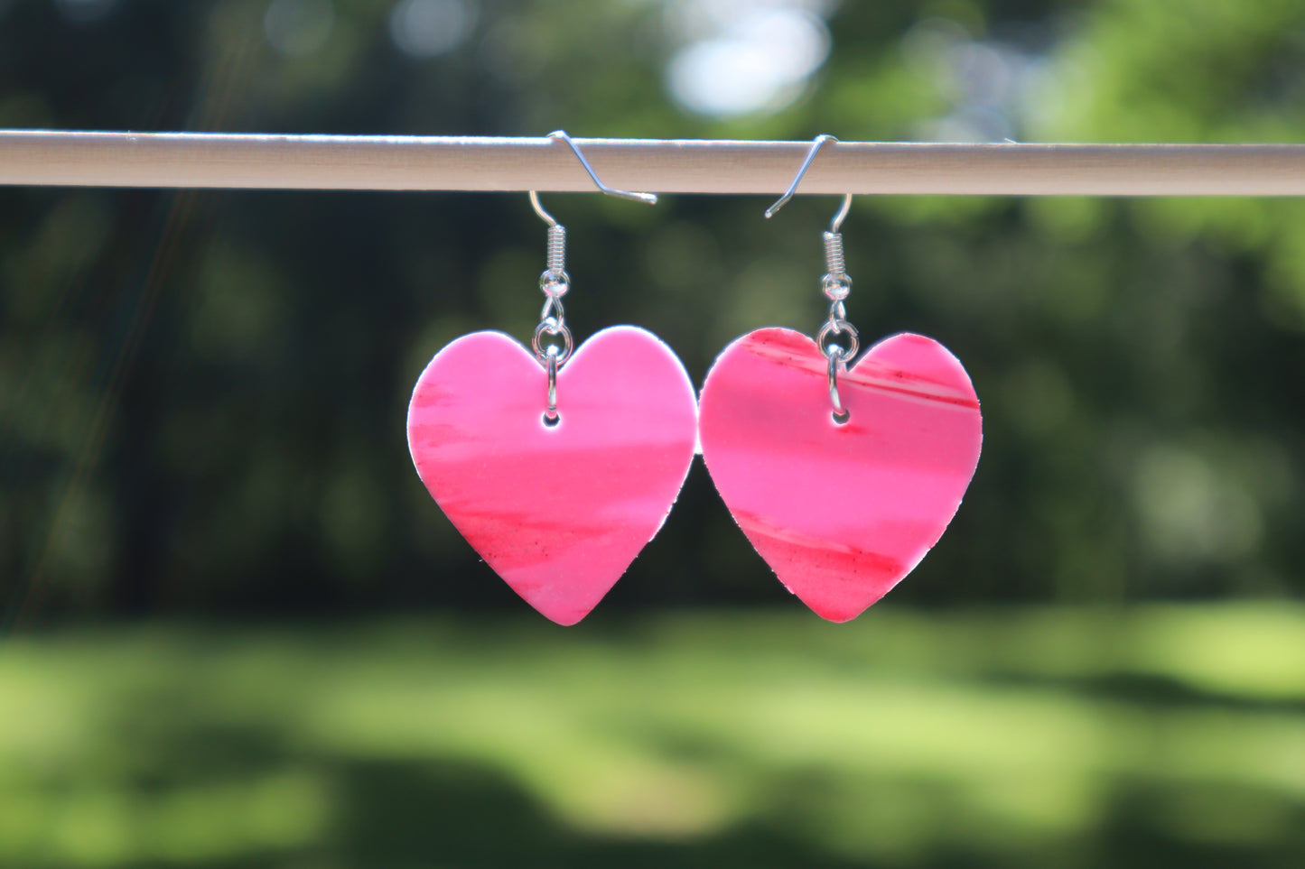 Polymer Clay Pink and Red Hearts (Small)