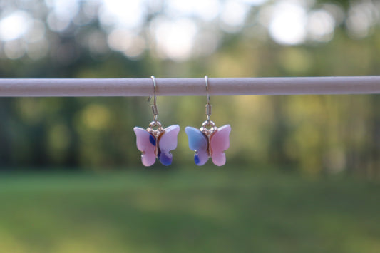 Butterflies- Pink and Blue Spotted