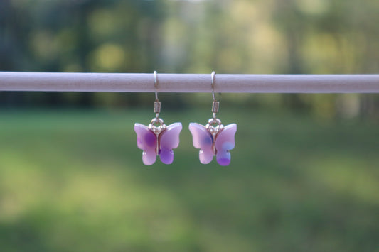 Butterflies-Pink and Purple Spotted