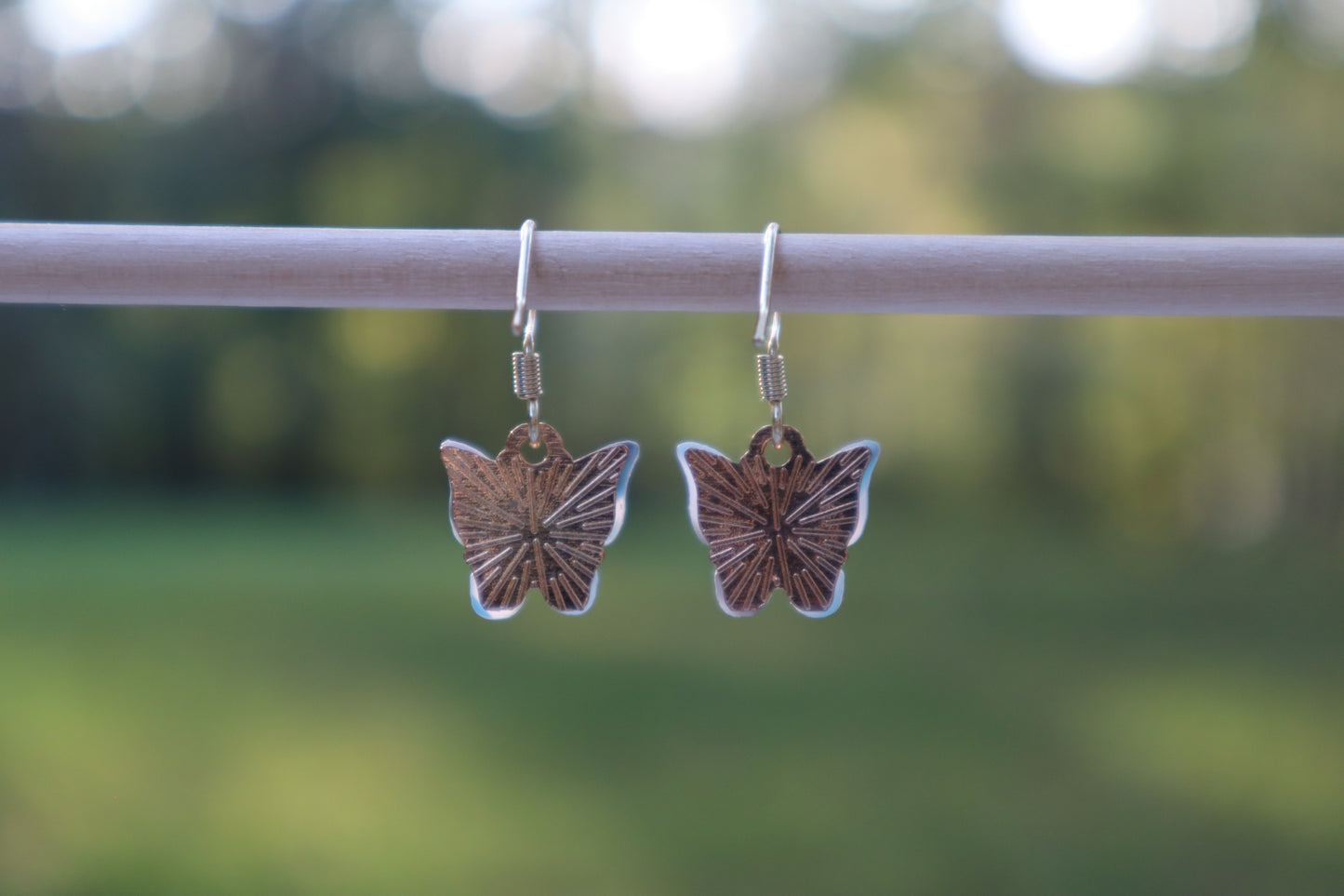 Butterflies-Blue and Tan Striped