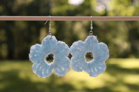 Crotchet Pastel Blue Flower