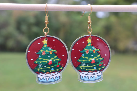 Vintage Christmas (Double Sided Maroon Tree)