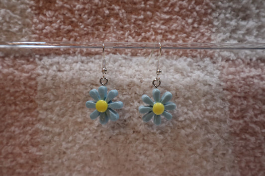 Flat Flowers- Teal