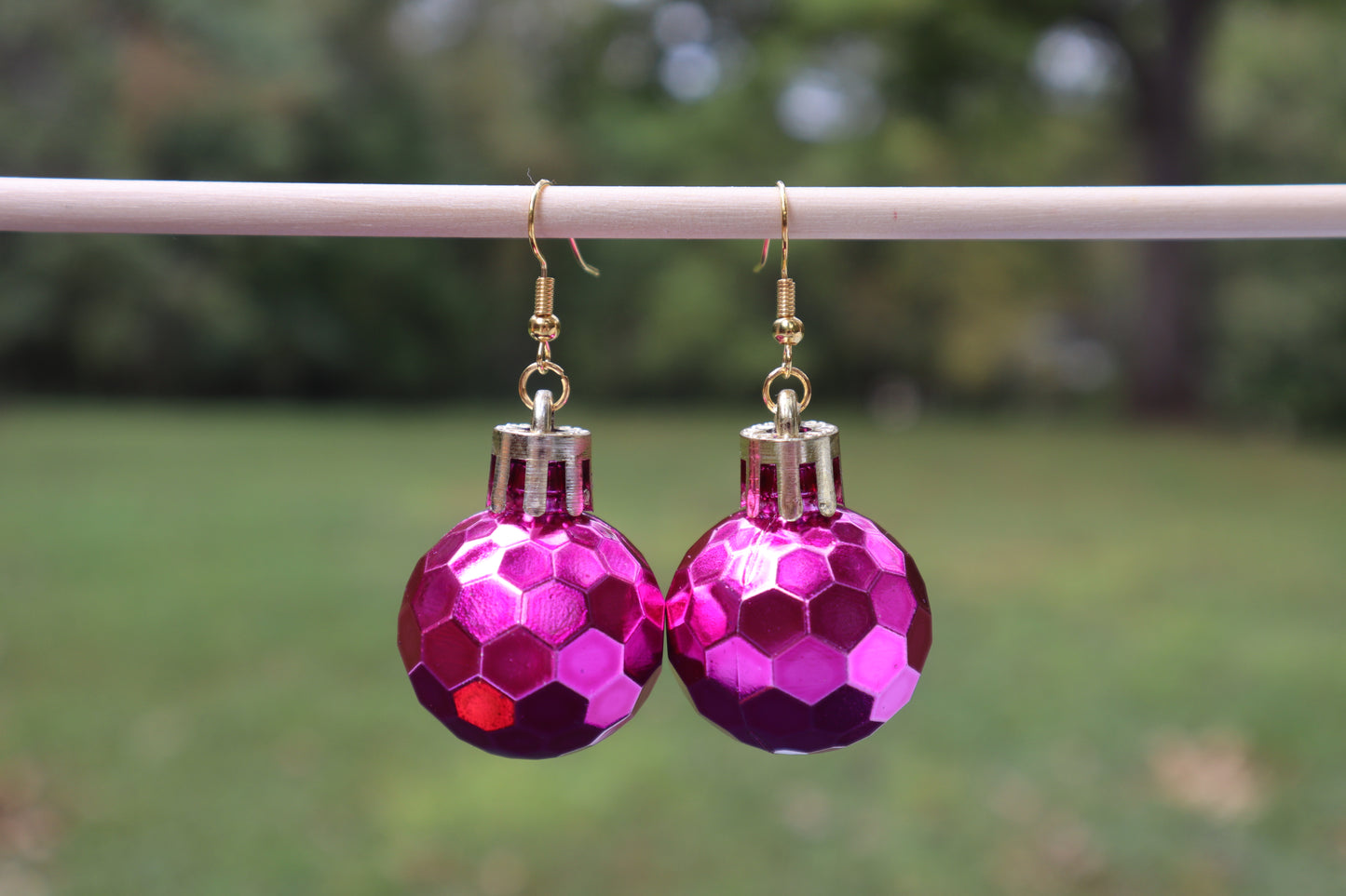 Hot Pink Hexagon Ornament